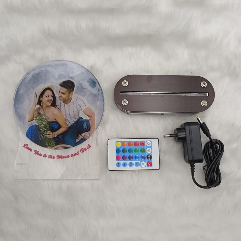 Moon Shape 3D LED Photo Lamp