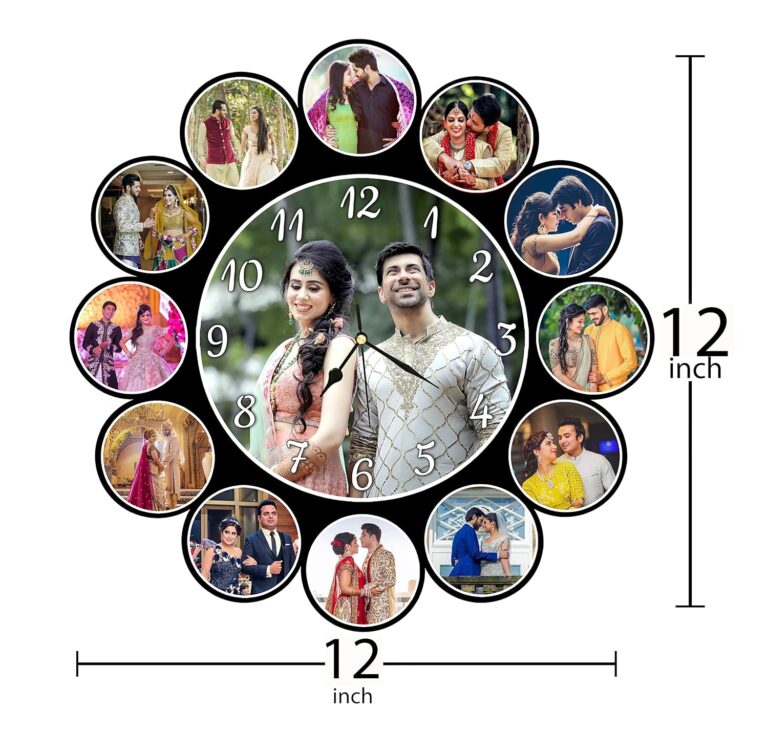 Customised Wall Mount Round Photo Clock